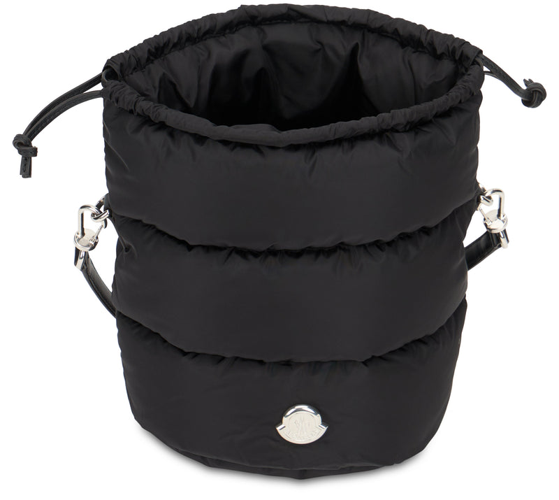 Moncler Quilted Polyamide Shoulder Bag — Black