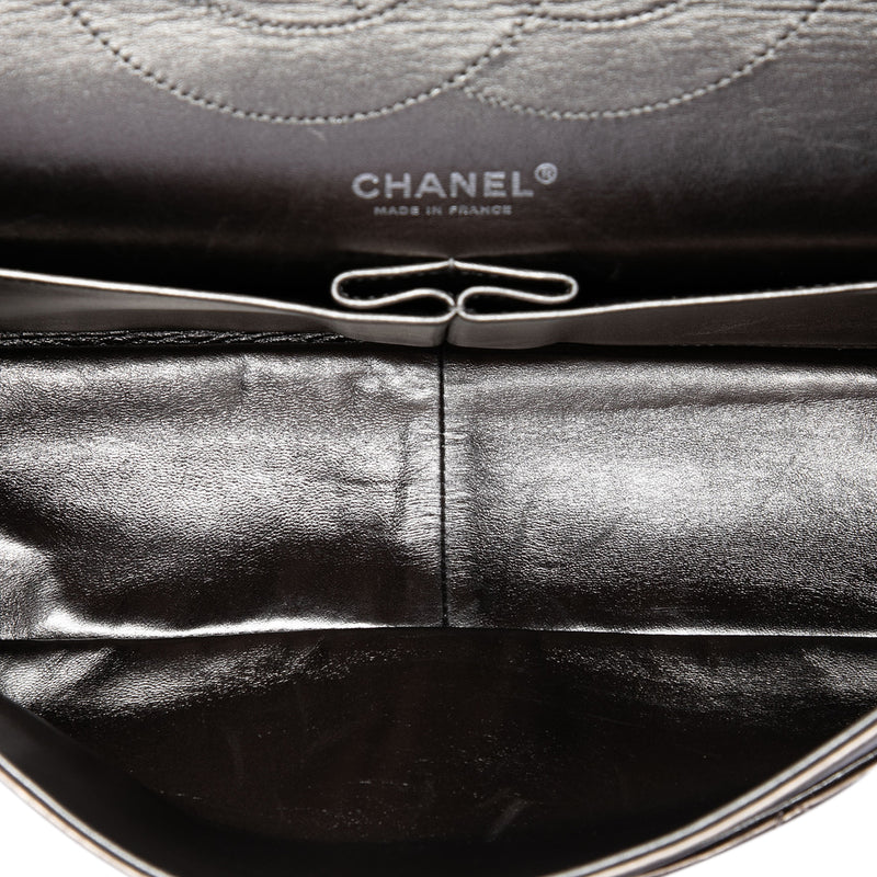 Metallic Aged Calfskin Reissue 2.55 Double Flap 227 - Image 4