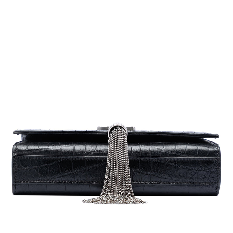 Small Embossed Kate Tassel Crossbody Bag - Image 3
