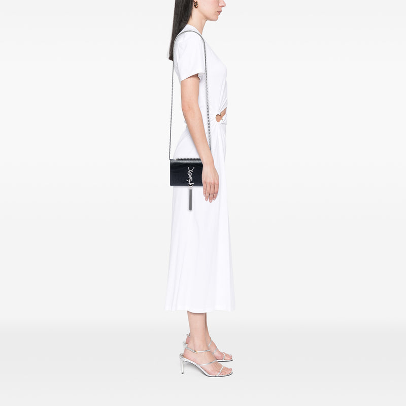 Small Embossed Kate Tassel Crossbody Bag - Image 6