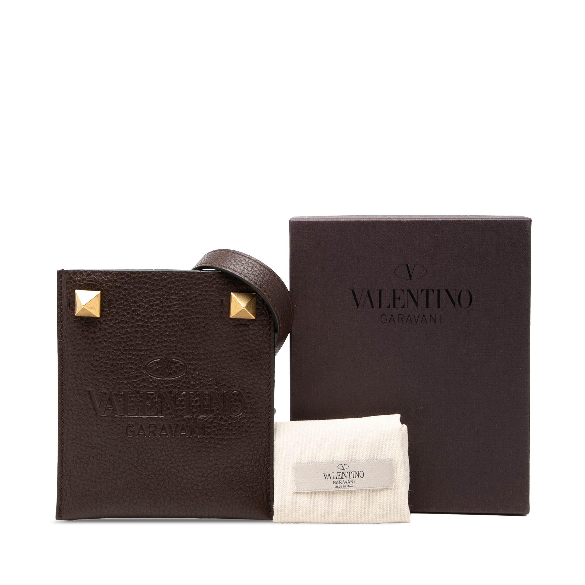 Mini Grained Calfskin Rockstud Identity Crossbody - Image 7