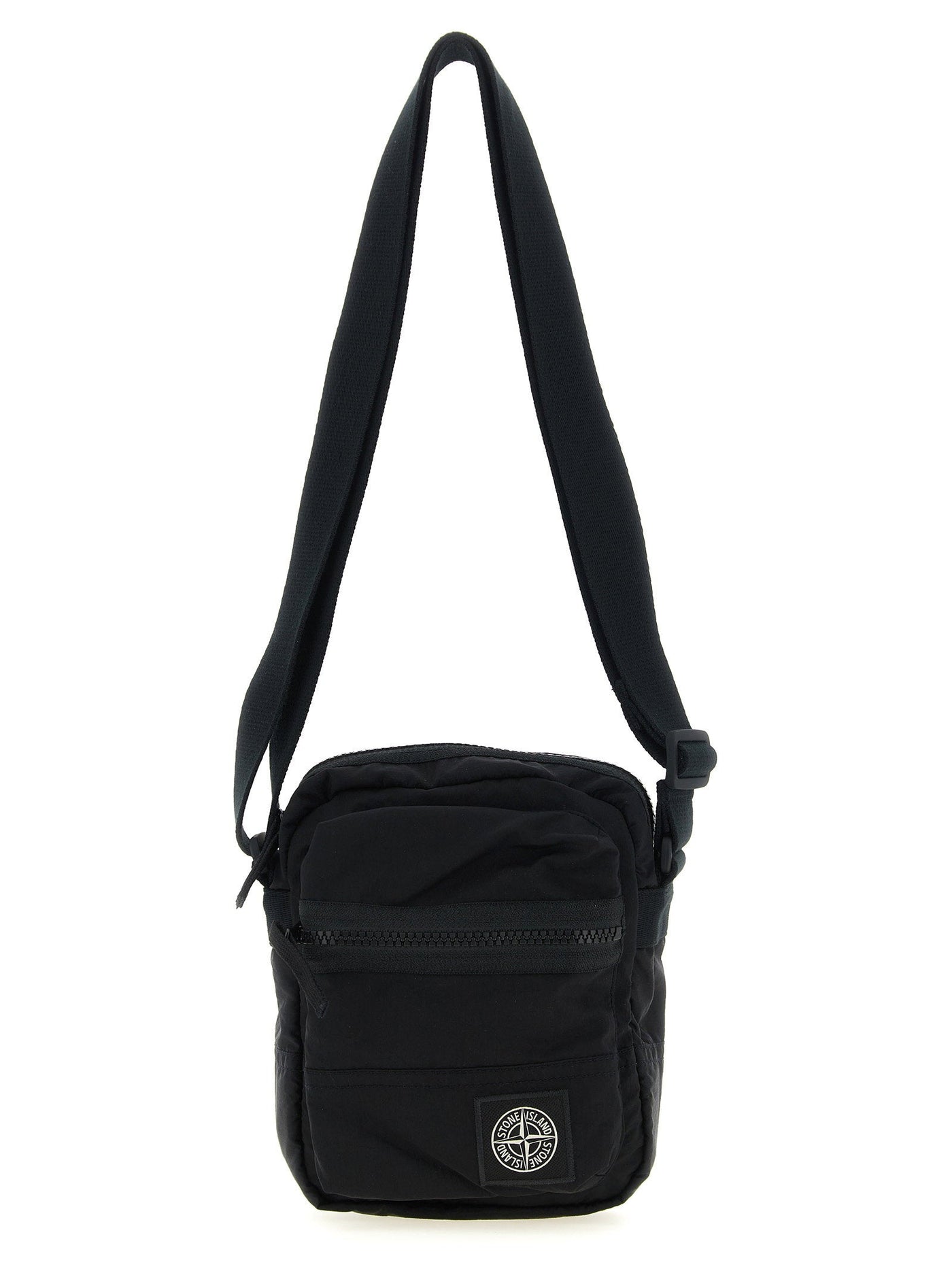 Stone Island Nylon Metal Fabric Crossbody Bag — Black