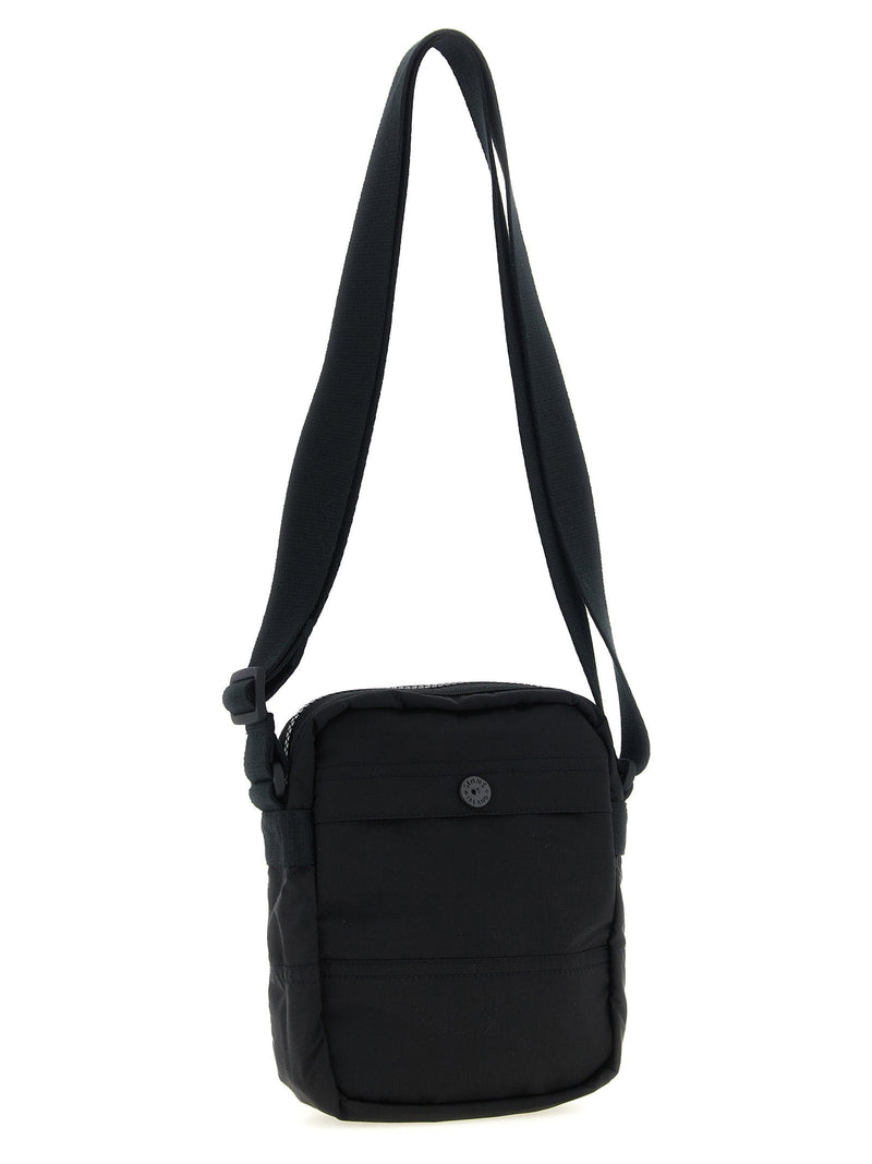 Stone Island Nylon Metal Fabric Crossbody Bag — Black