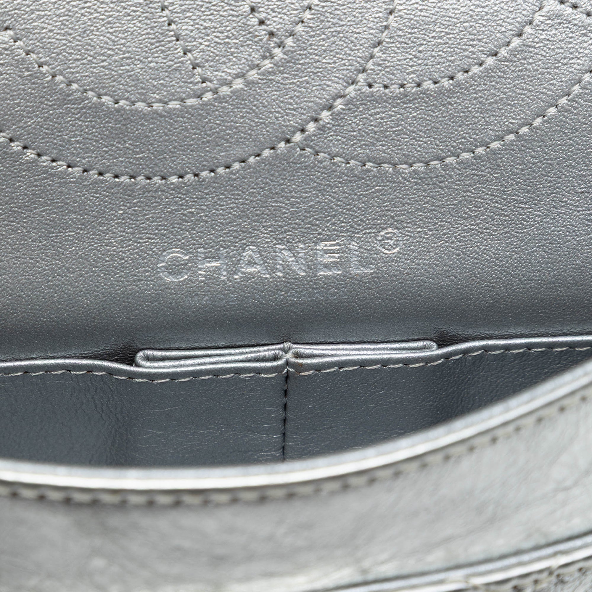 Metallic Aged Calfskin Reissue 2.55 Double Flap 225 - Image 5