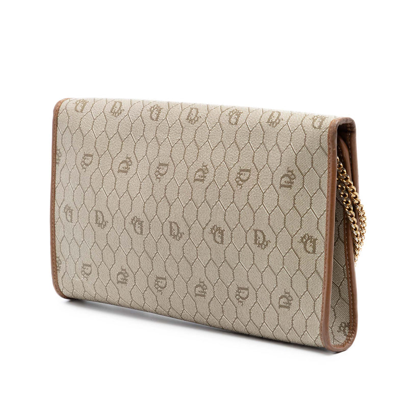 Honeycomb Coated Canvas Chain Shoulder Bag - Image 2