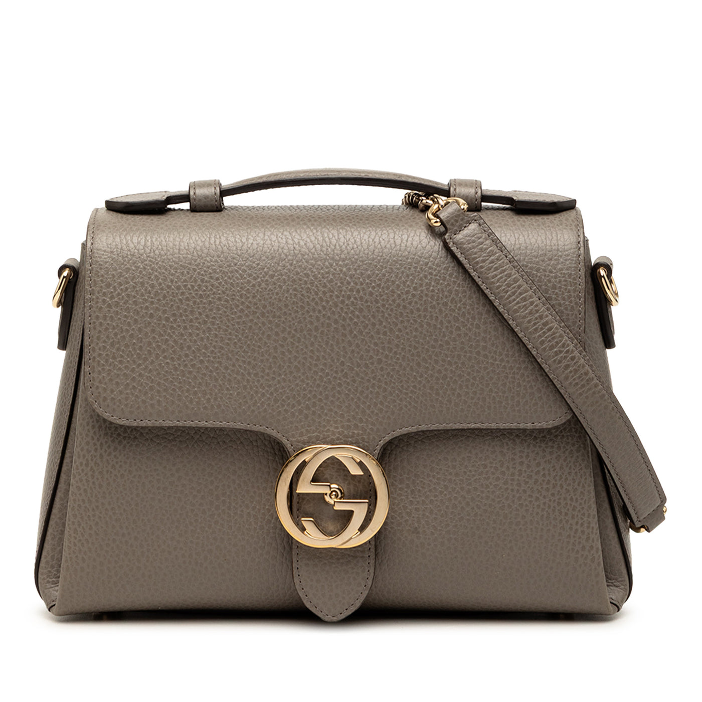 Small Dollar Calf Interlocking G Satchel - Image 1