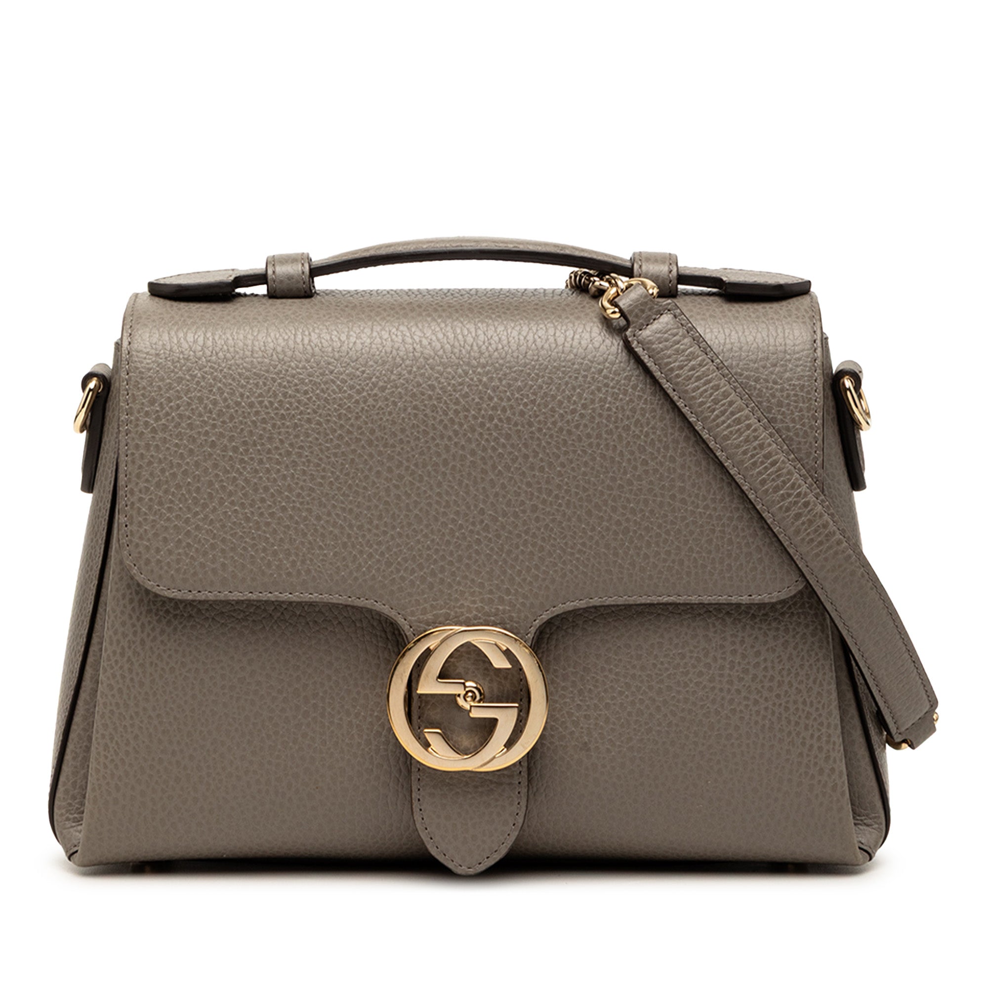 Small Dollar Calf Interlocking G Satchel - Image 1
