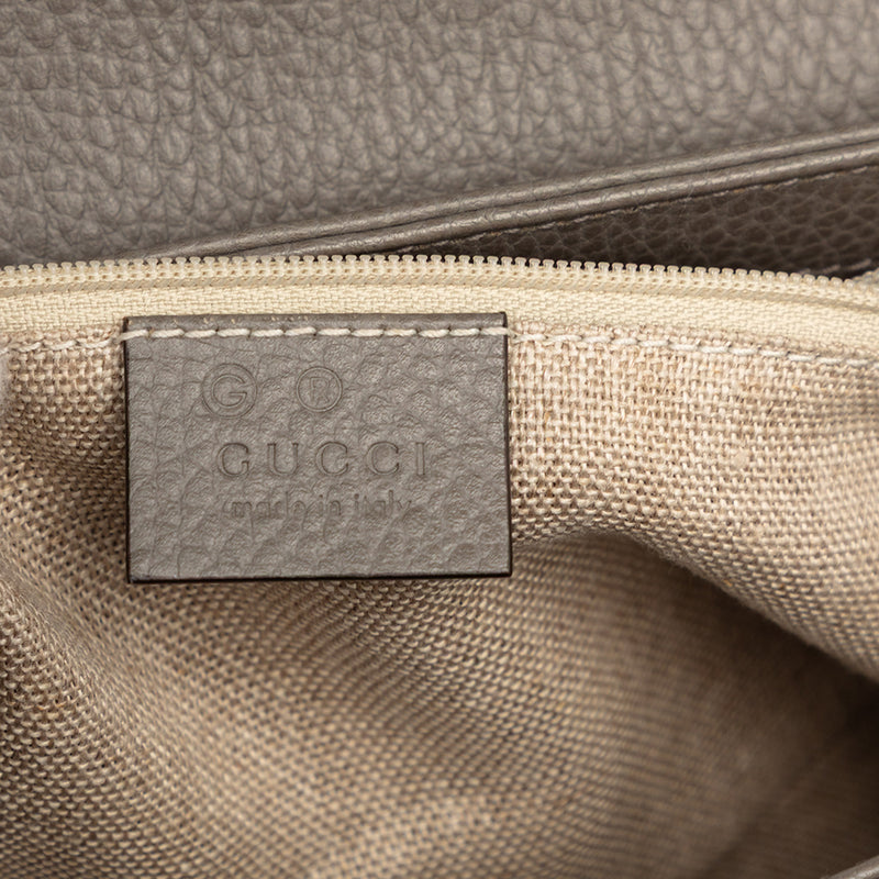 Small Dollar Calf Interlocking G Satchel - Image 5