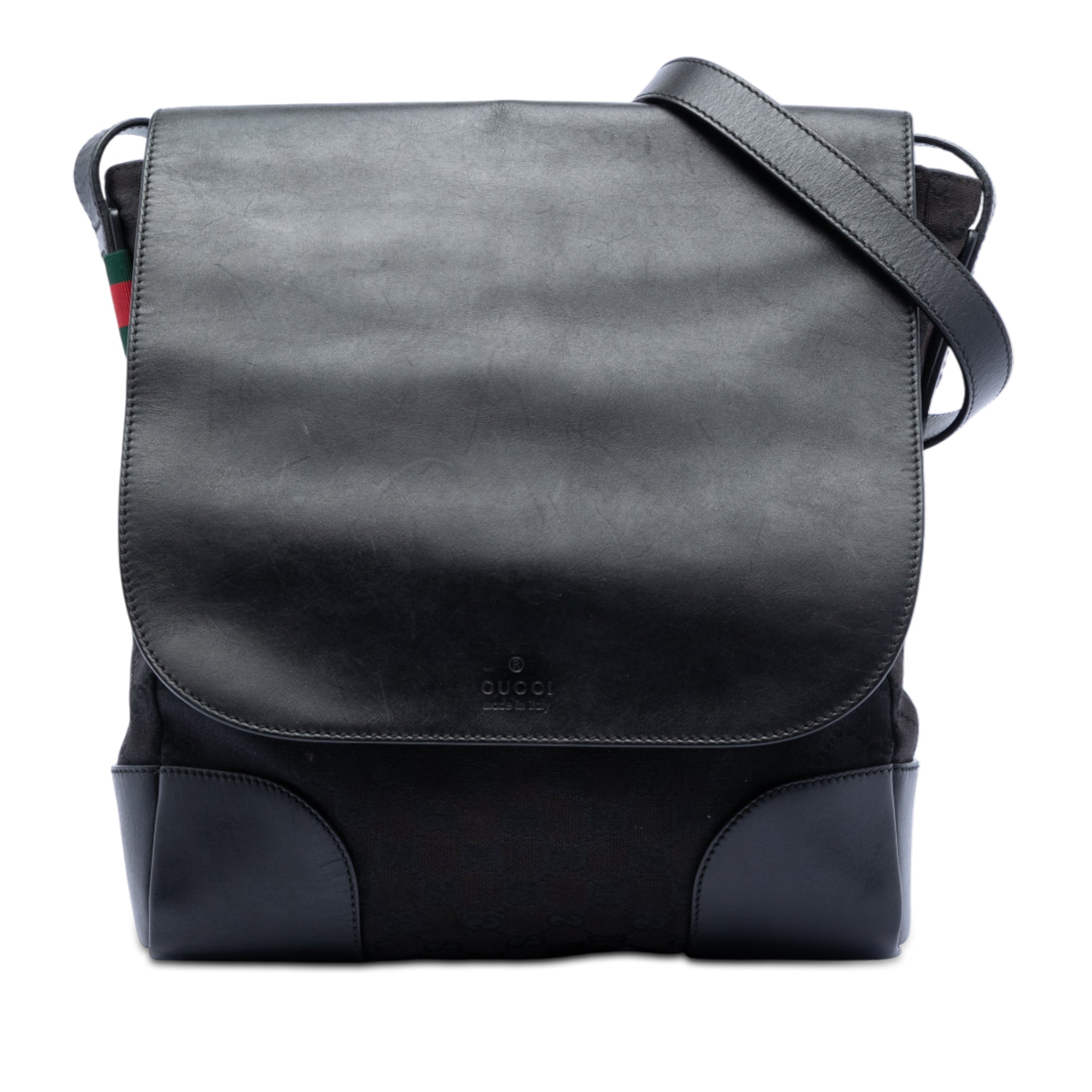 GG Canvas and Leather Crossbody - Image 1