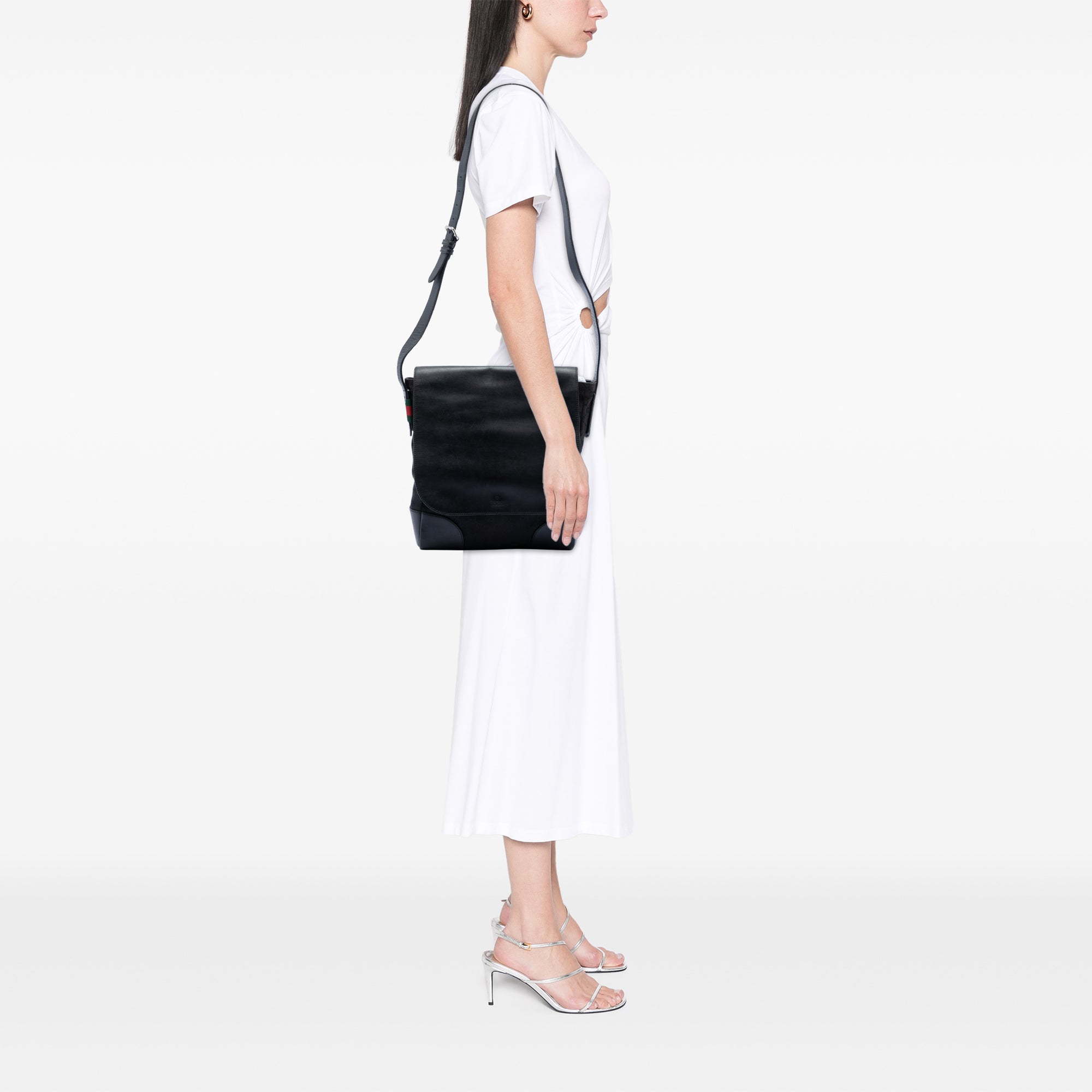 GG Canvas and Leather Crossbody - Image 7