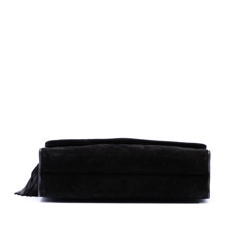 Quilted Suede Tassel Flap - Image 3
