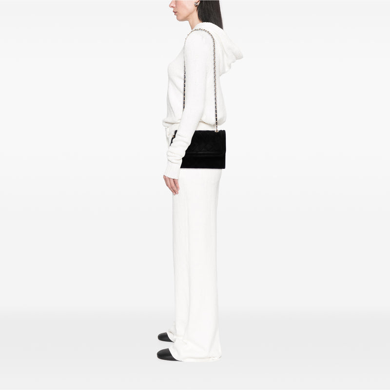 Quilted Suede Tassel Flap - Image 7