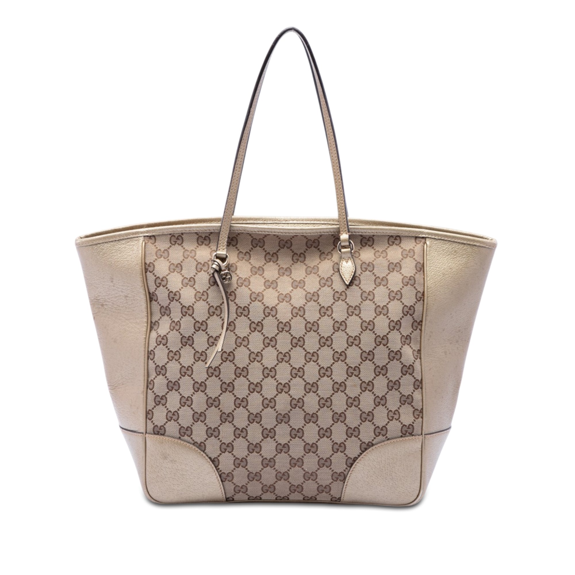 GG Canvas and Leather Bree Tote - Image 1