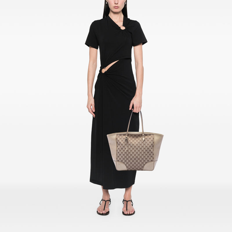 GG Canvas and Leather Bree Tote - Image 6