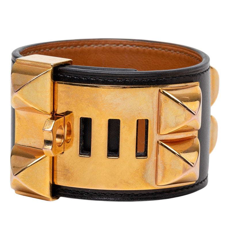 Swift and Gold Plated Collier de Chien Bracelet S