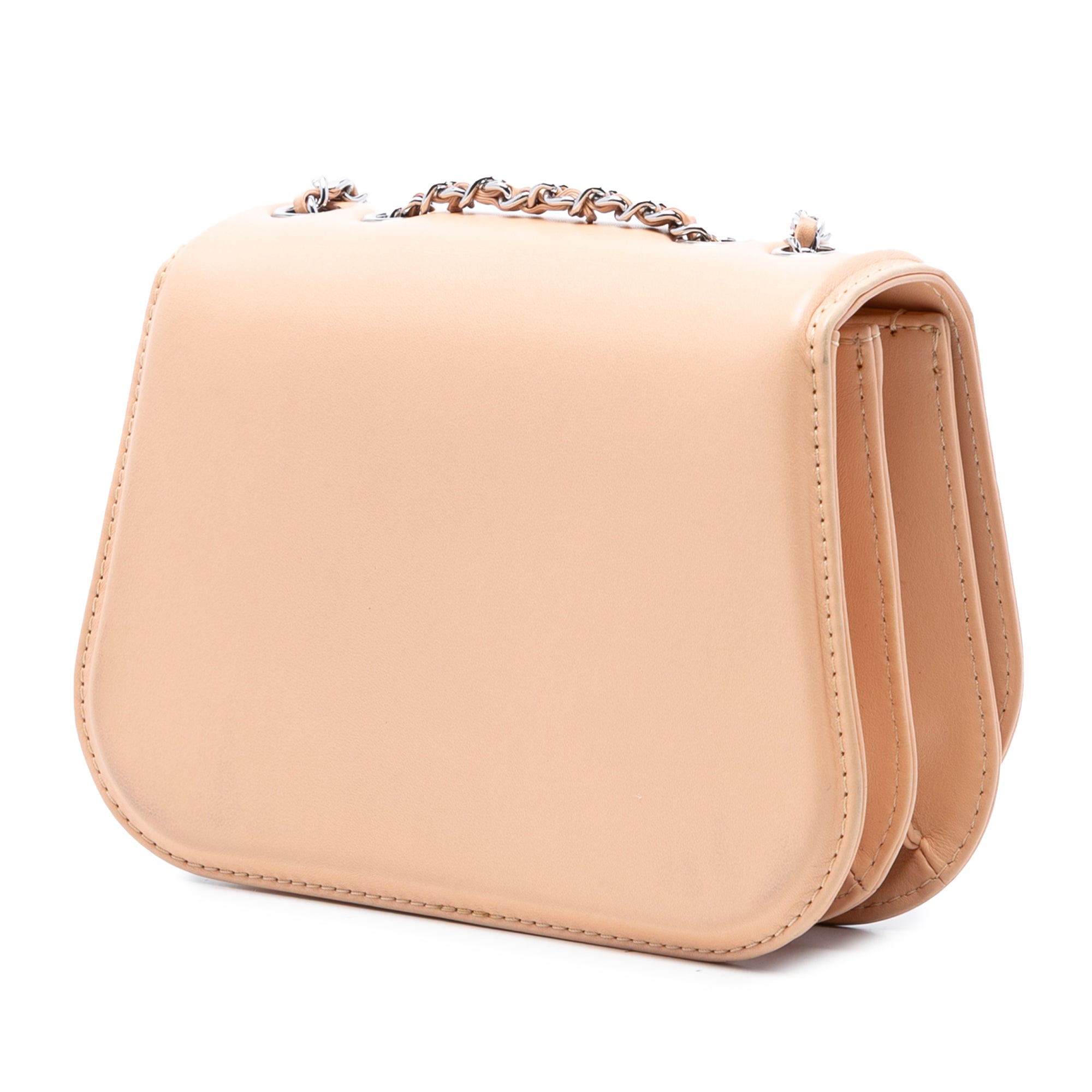 Small Calfskin Braided Chic Flap - Image 2