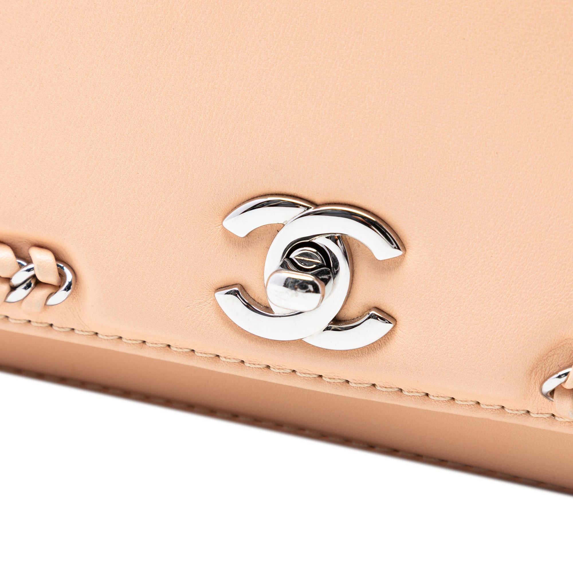 Small Calfskin Braided Chic Flap - Image 6
