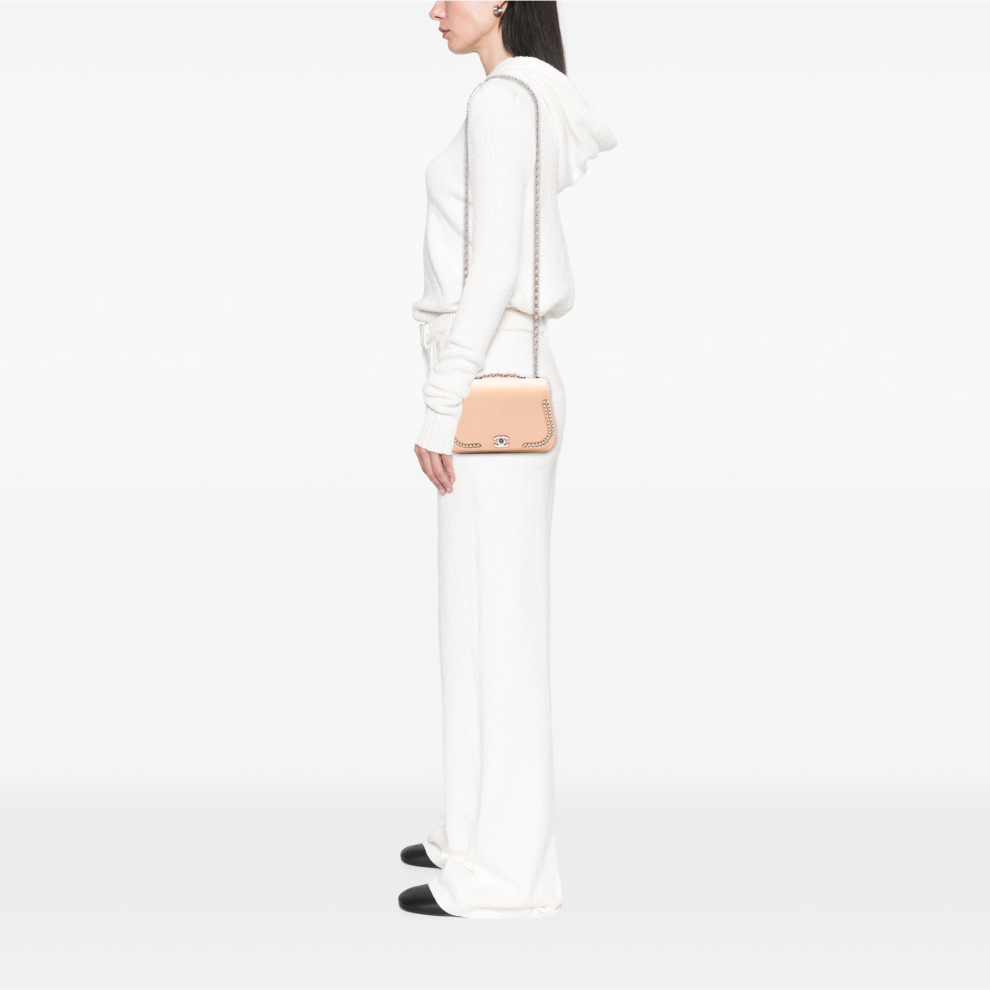 Small Calfskin Braided Chic Flap - Image 7