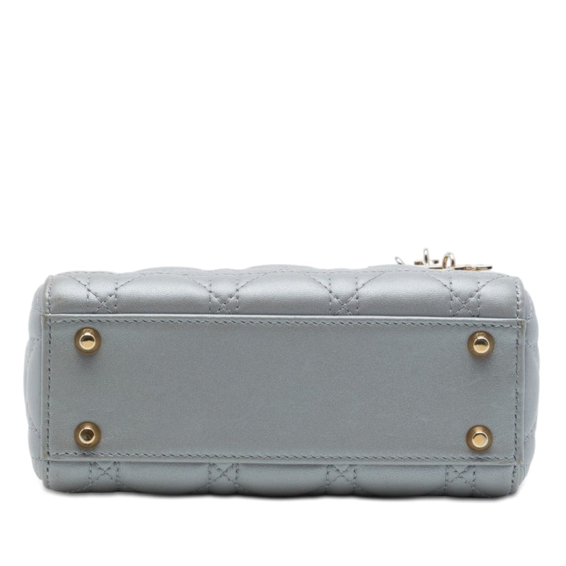 Mini Lambskin Cannage Lady Dior - Image 3