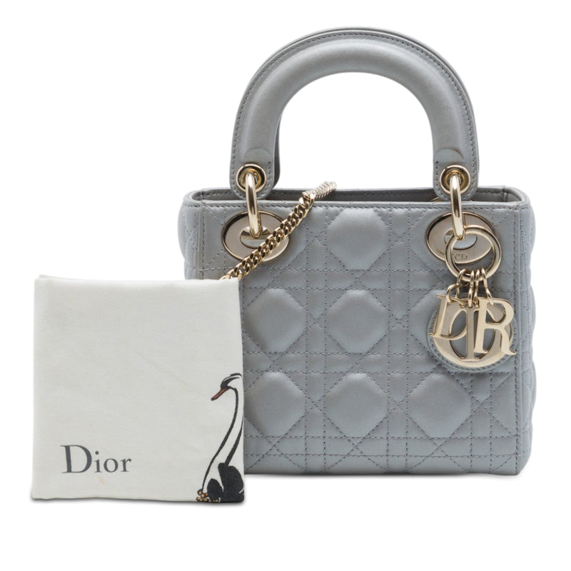 Mini Lambskin Cannage Lady Dior - Image 7