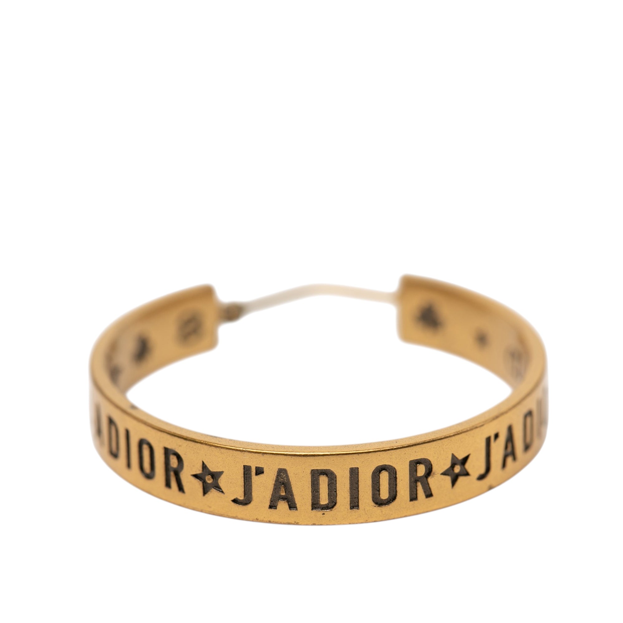 Gold Plated J Adior Star Hoop Earrings - Image 3