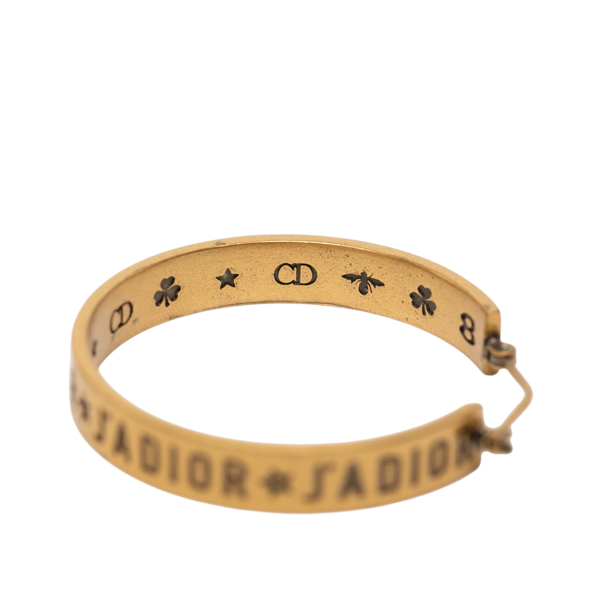 Gold Plated J Adior Star Hoop Earrings - Image 4
