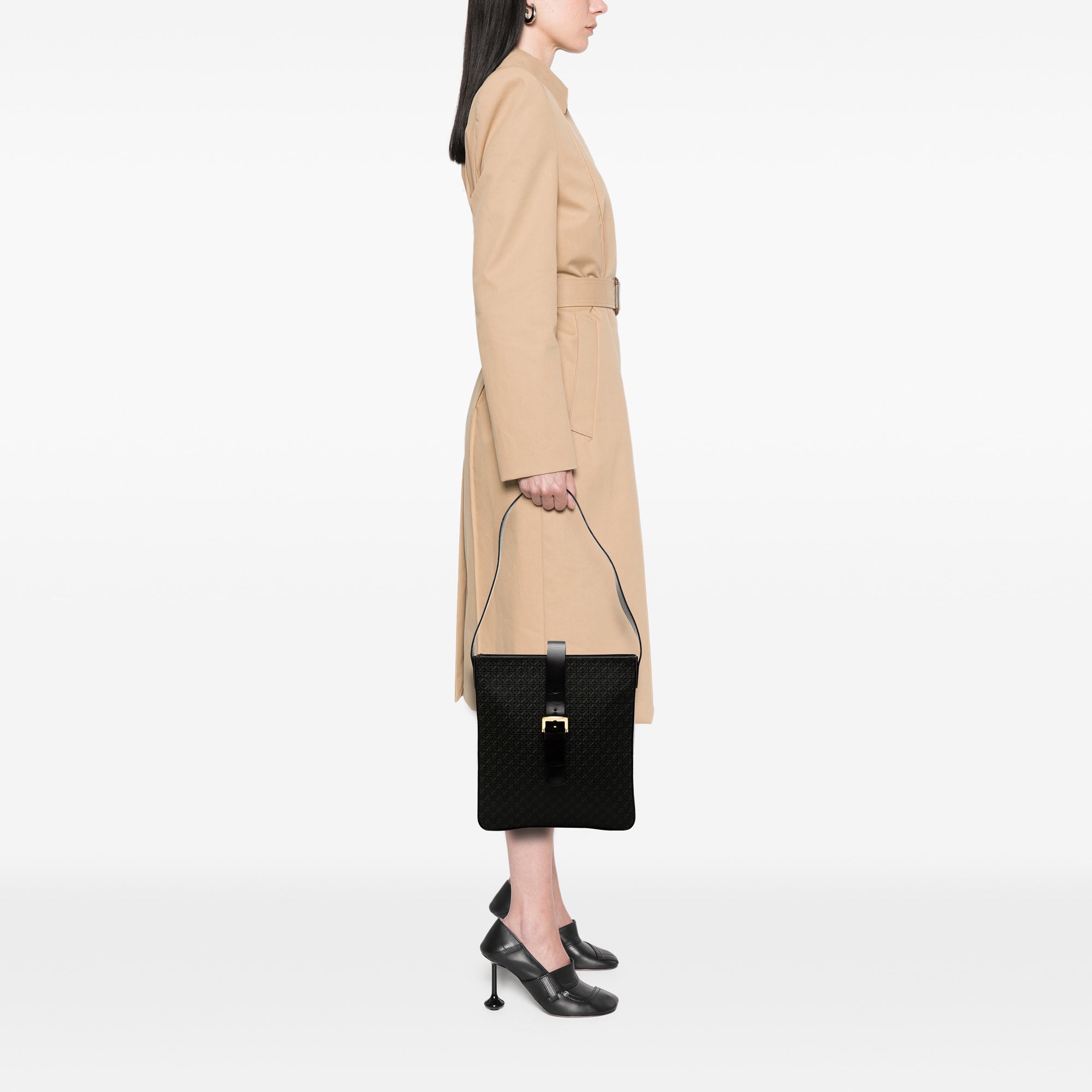 Anagram Canvas Shoulder Bag - Image 7