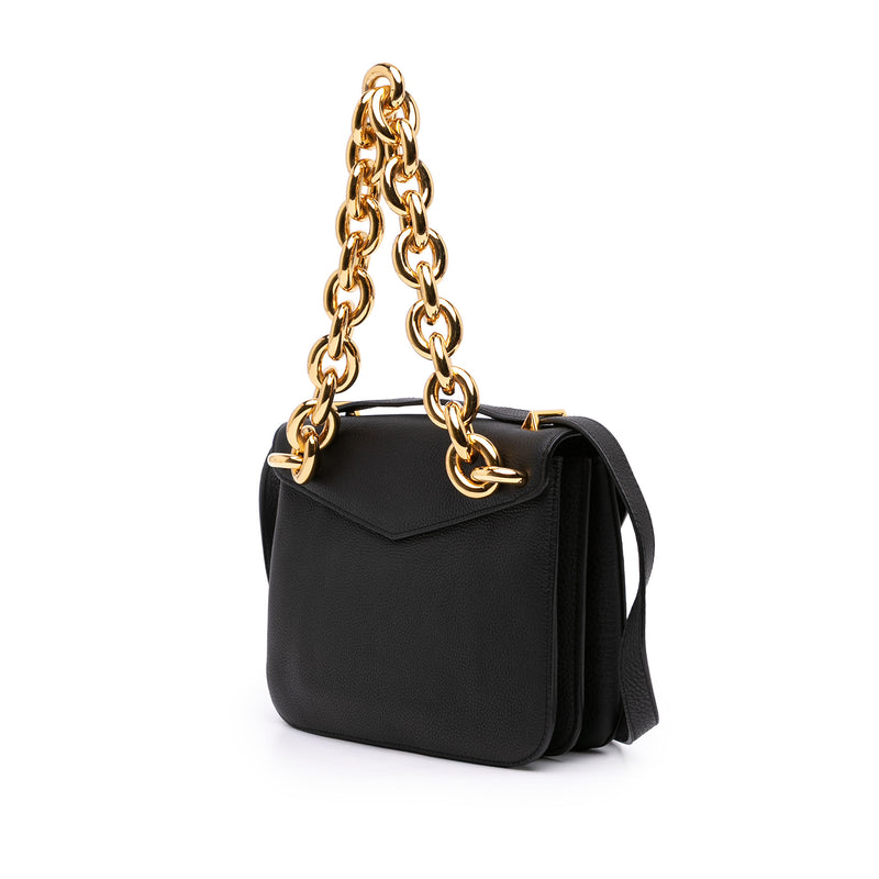 Small Leather Mount Envelope Chain Bag - Image 2