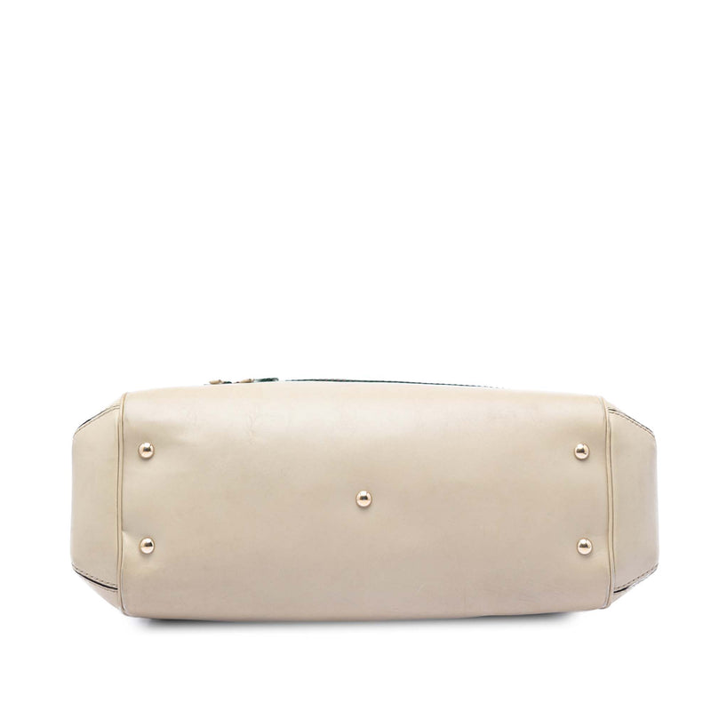 GG Canvas Web Mayfair Satchel - Image 3