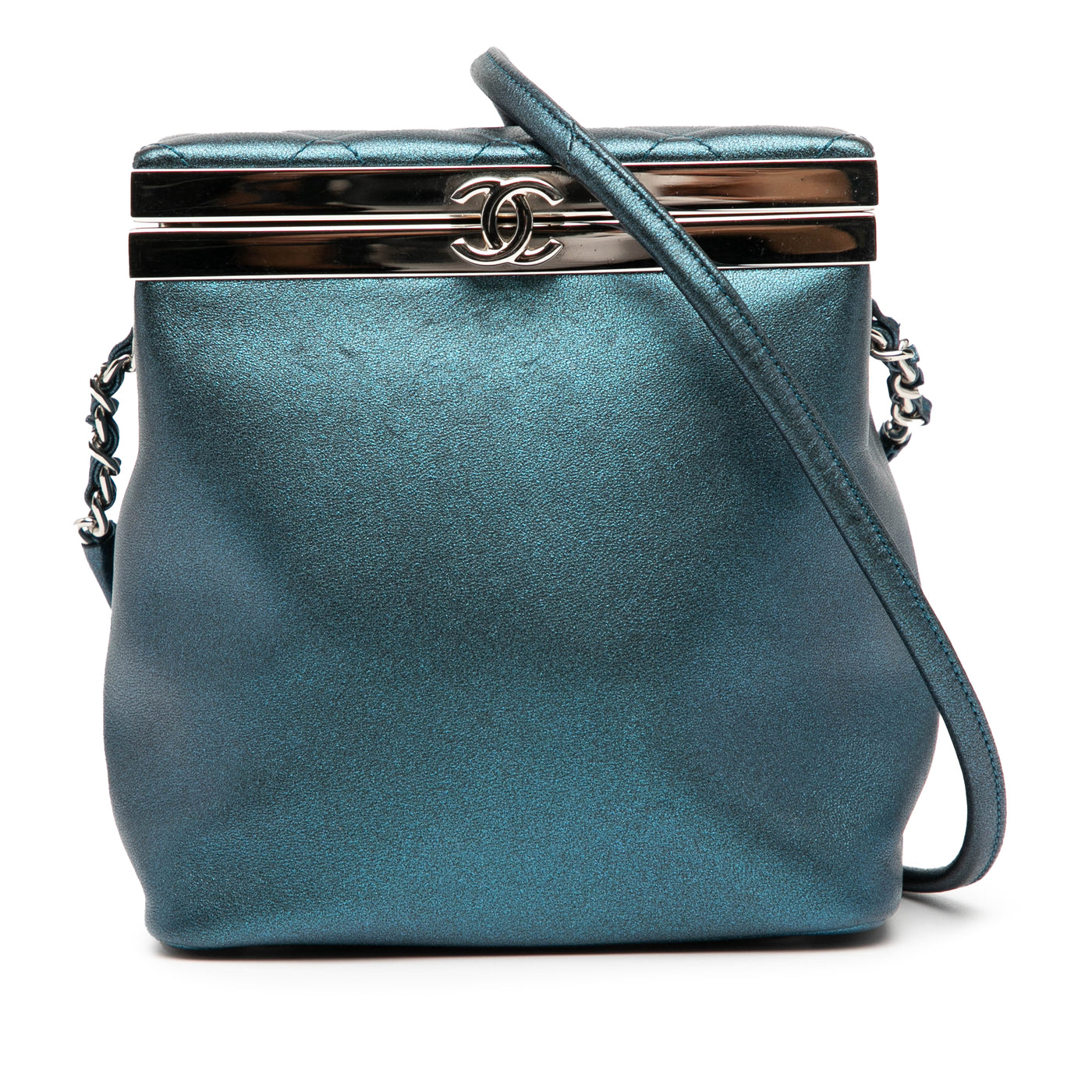 CC Metallic Calfskin Vanity Bag - Image 1