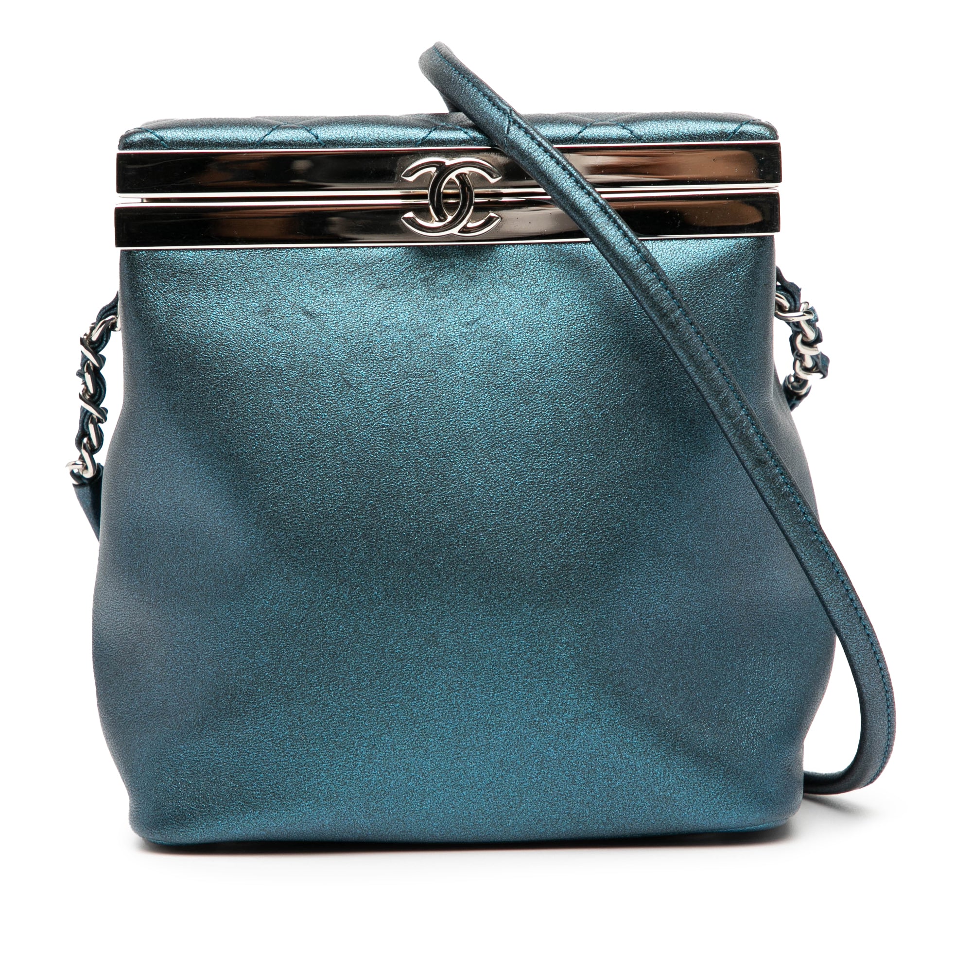 CC Metallic Calfskin Vanity Bag - Image 1