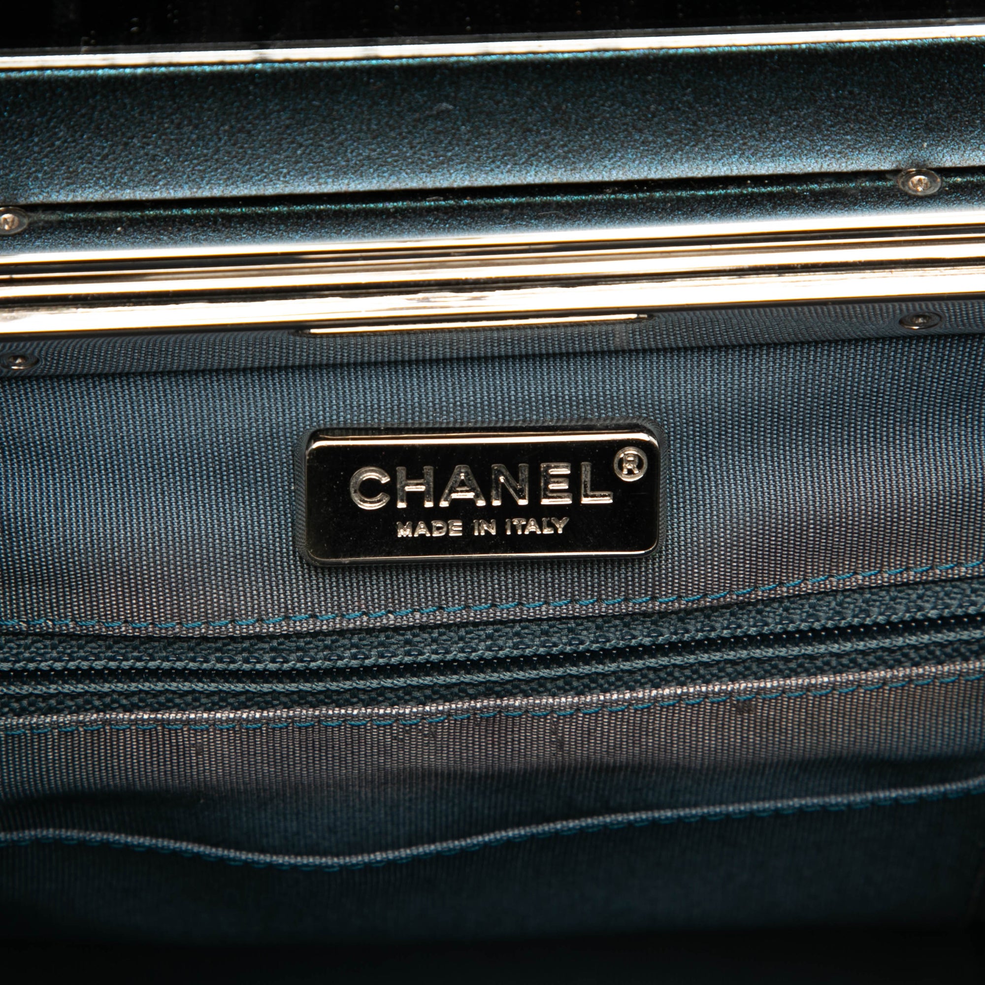 CC Metallic Calfskin Vanity Bag - Image 5