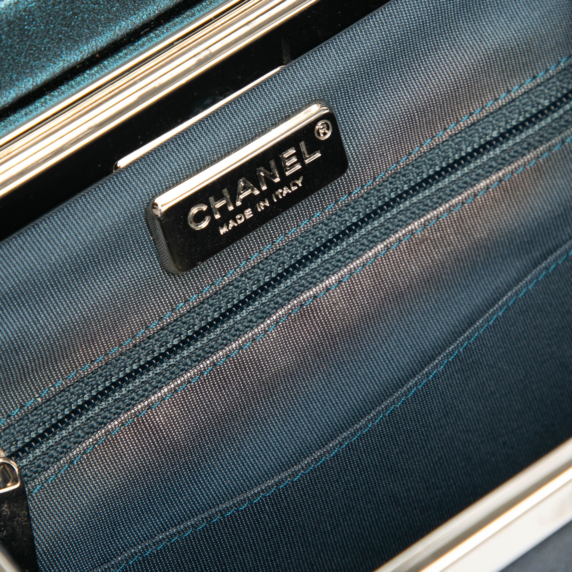 CC Metallic Calfskin Vanity Bag - Image 7