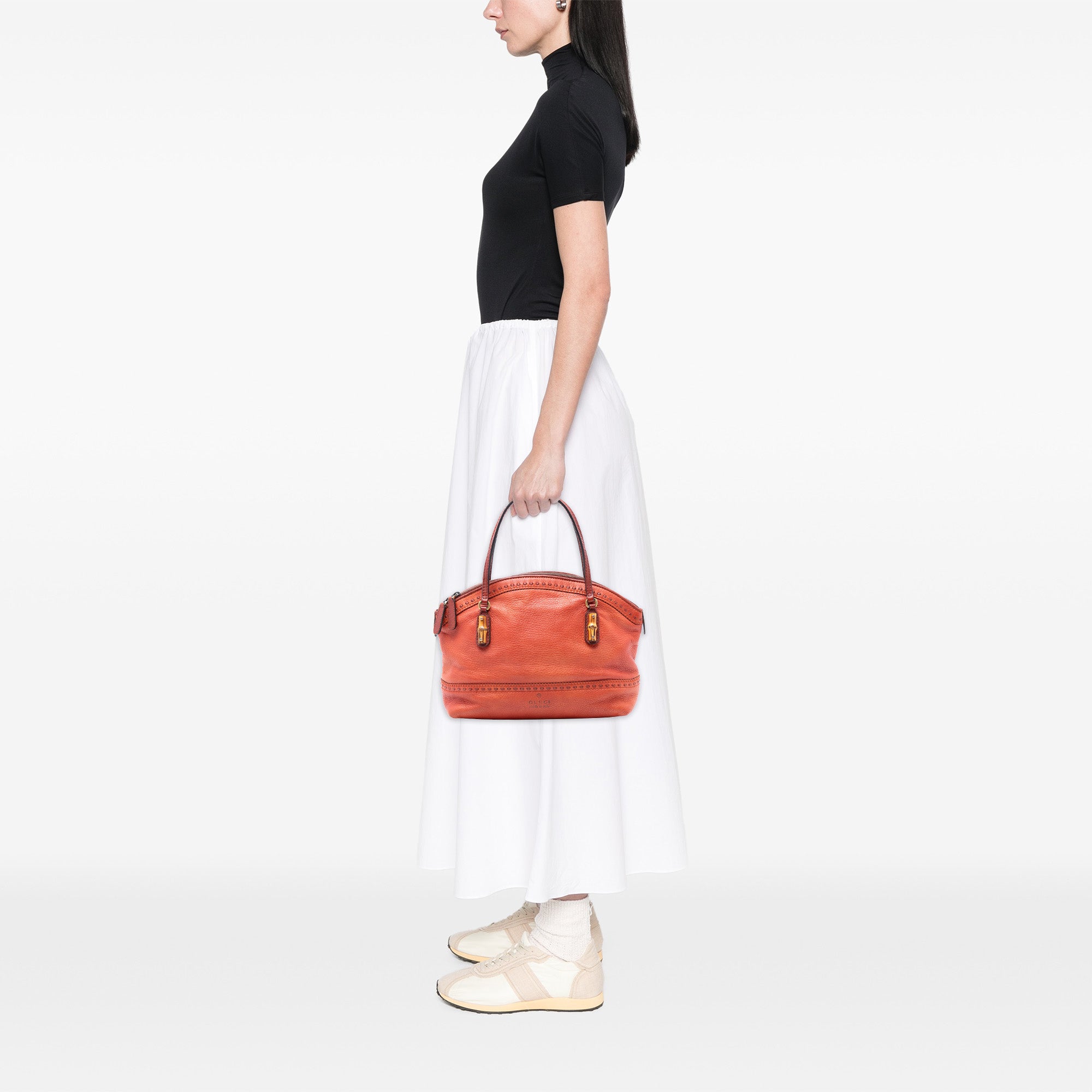 Leather Laidback Crafty Handbag - Image 7