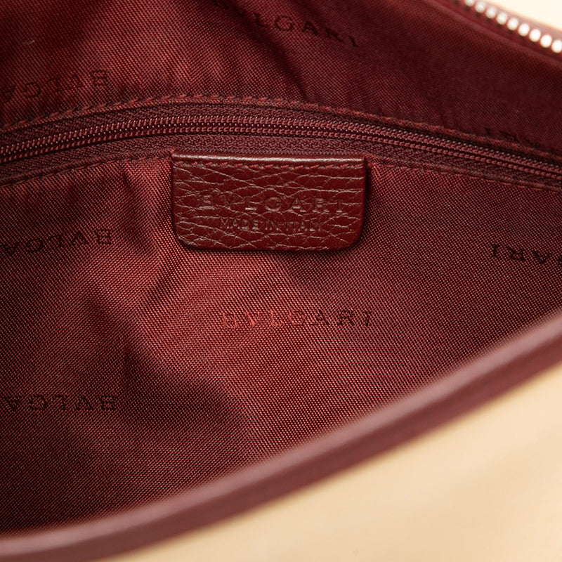 Leather Trimmed Canvas Tote - Image 5