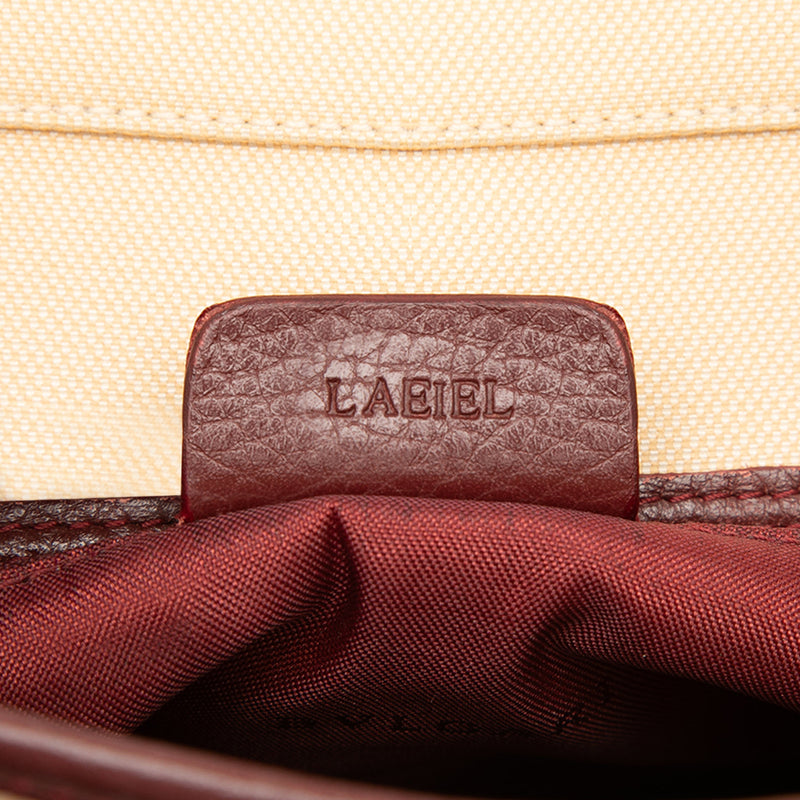 Leather Trimmed Canvas Tote - Image 6