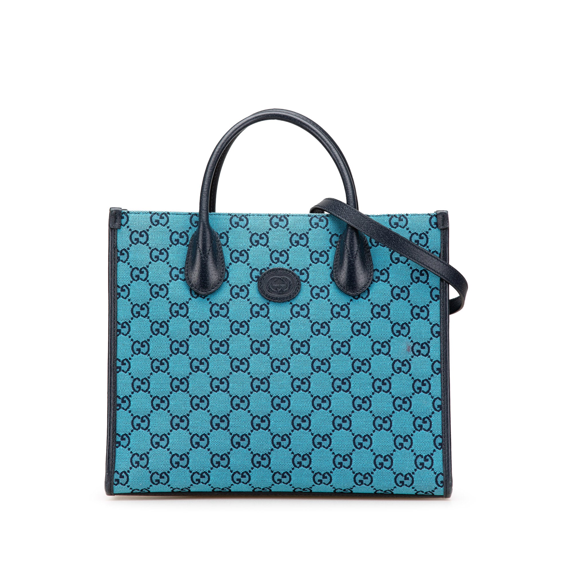 Small GG Canvas Interlocking G Tote - Image 1