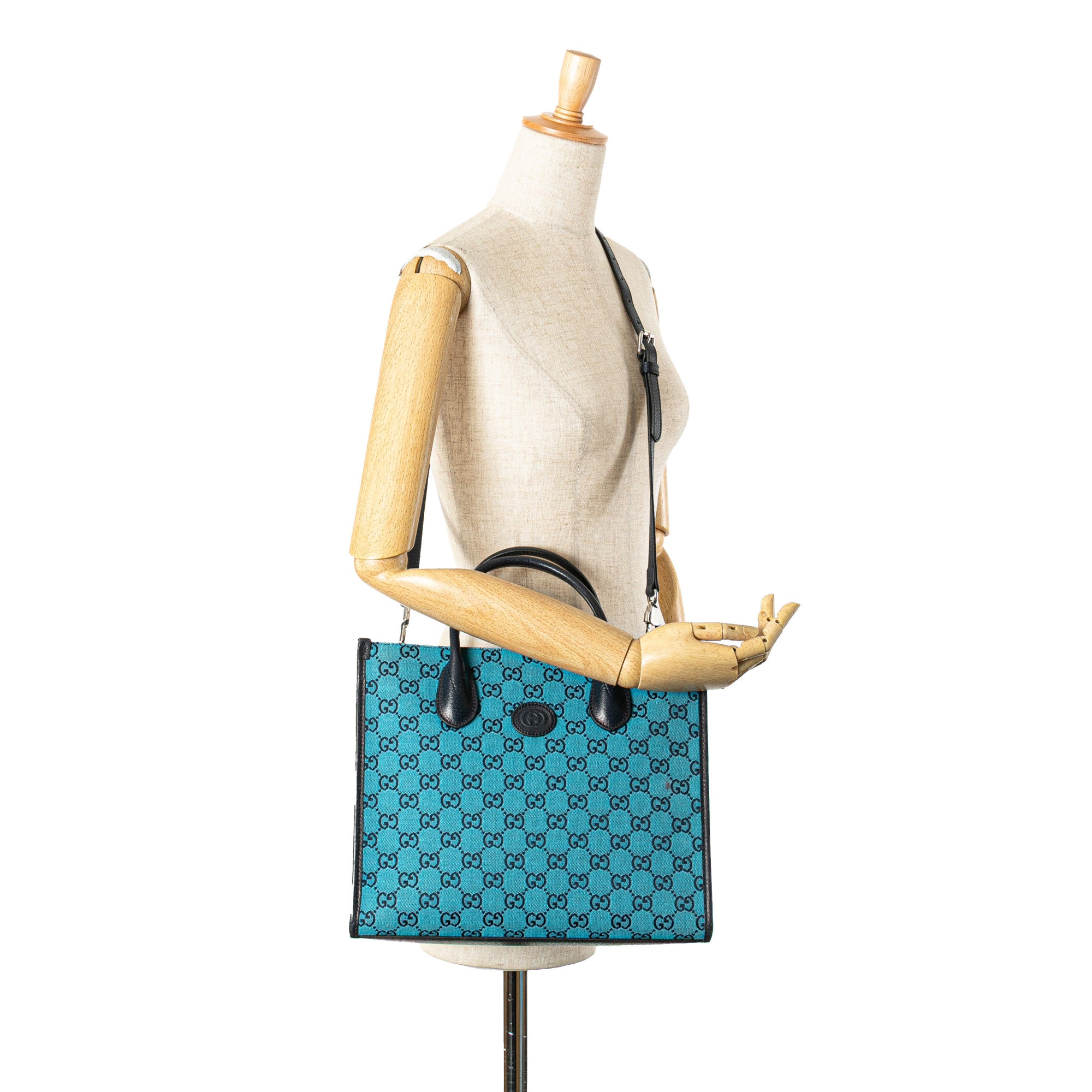 Small GG Canvas Interlocking G Tote - Image 12