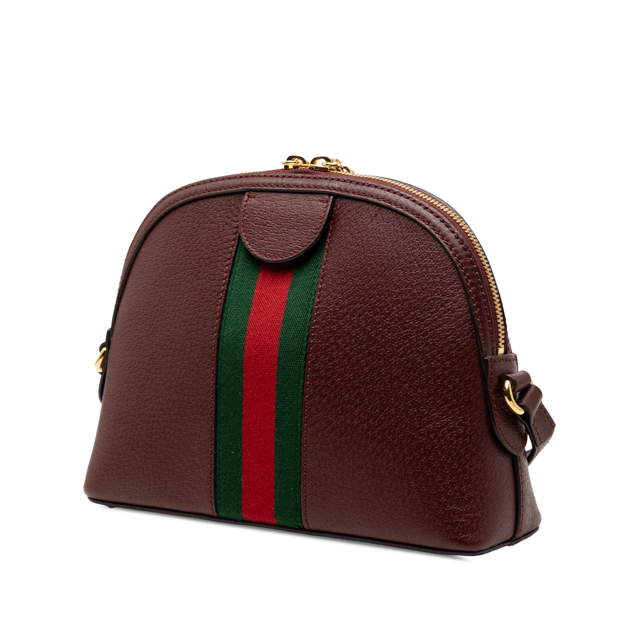 Small Calfskin Web Ophidia Dome Crossbody - Image 2