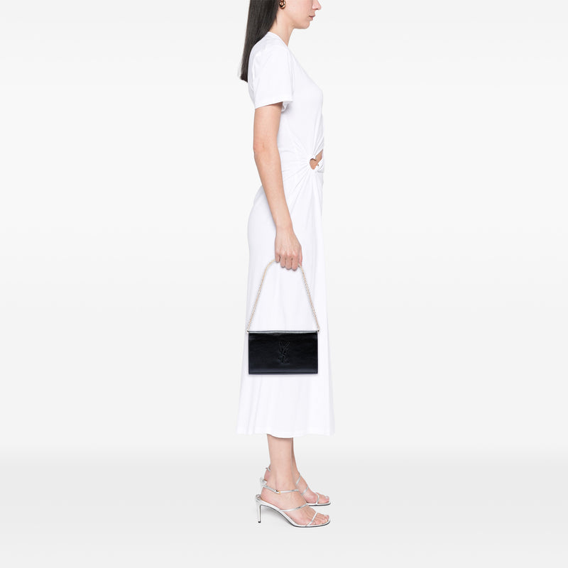 Crinkled Calfskin Belle de Jour Chain Clutch - Image 6