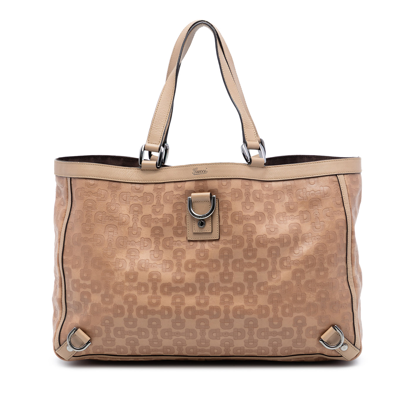 Leather Abbey D Ring Horsebit Tote - Image 1