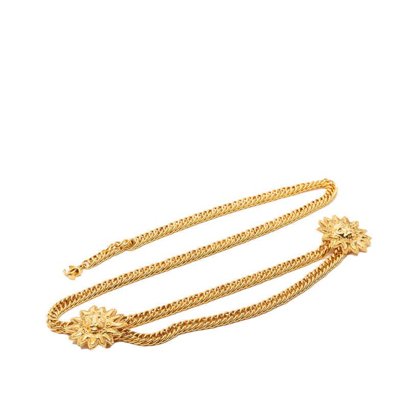 CC Gold Plated Double Sun Chain Link Belt