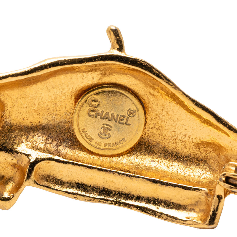 Gold Plated Beret Hat Brooch - Image 3