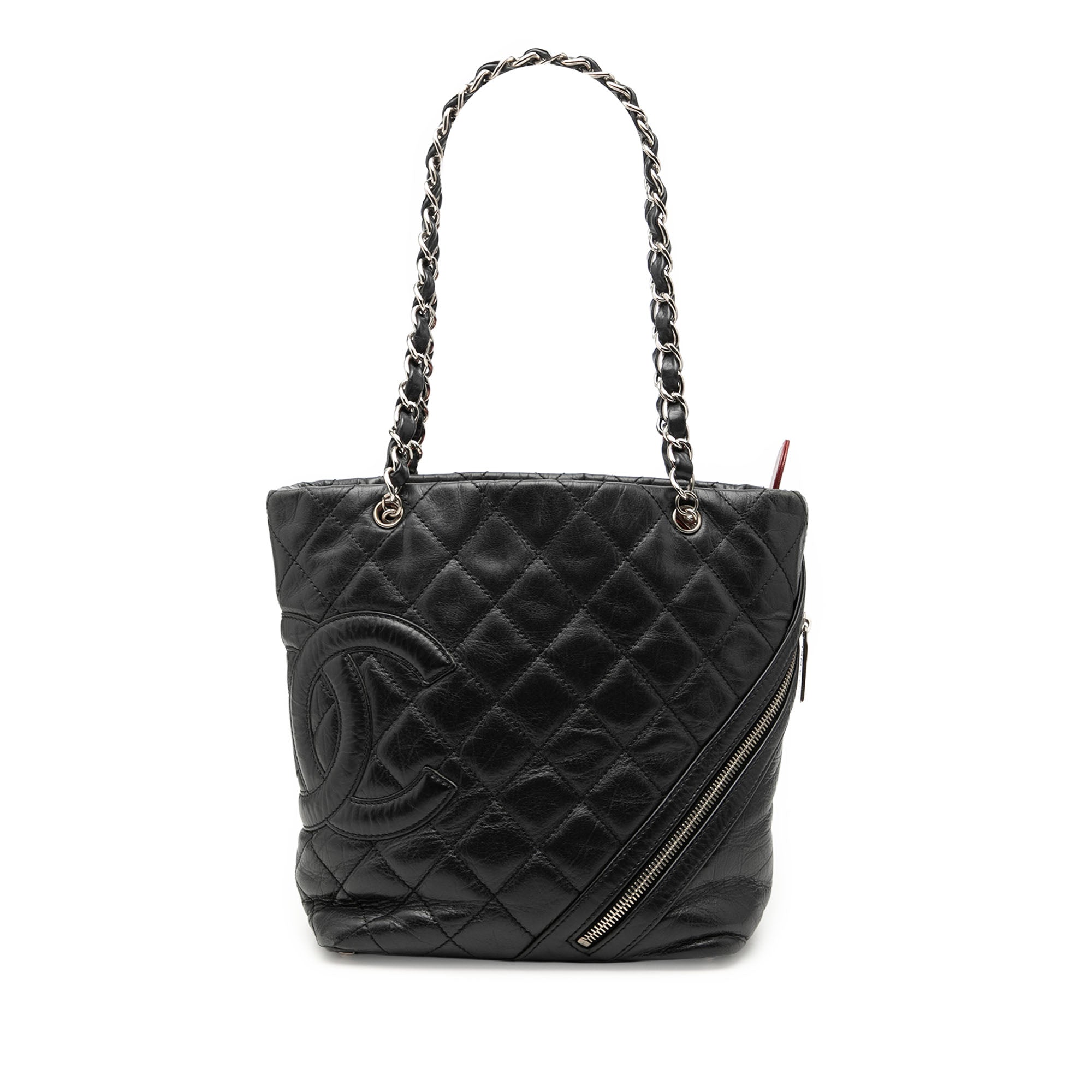 Small Quilted Aged Calfskin Cotton Club Tote - Image 1
