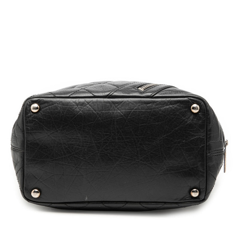 Small Quilted Aged Calfskin Cotton Club Tote - Image 3