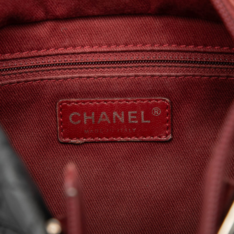 Small Quilted Aged Calfskin Cotton Club Tote - Image 5