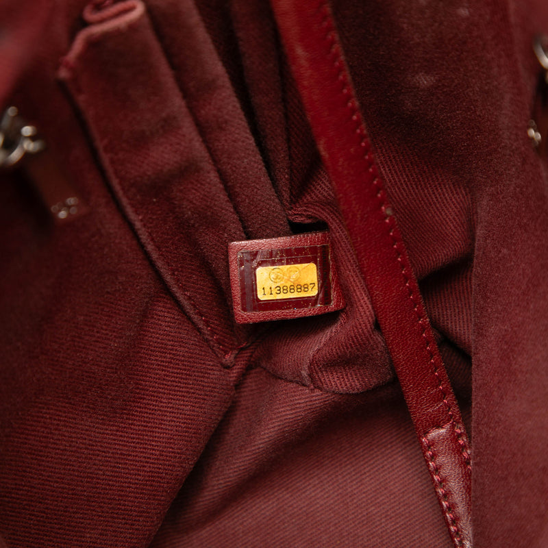 Small Quilted Aged Calfskin Cotton Club Tote - Image 6