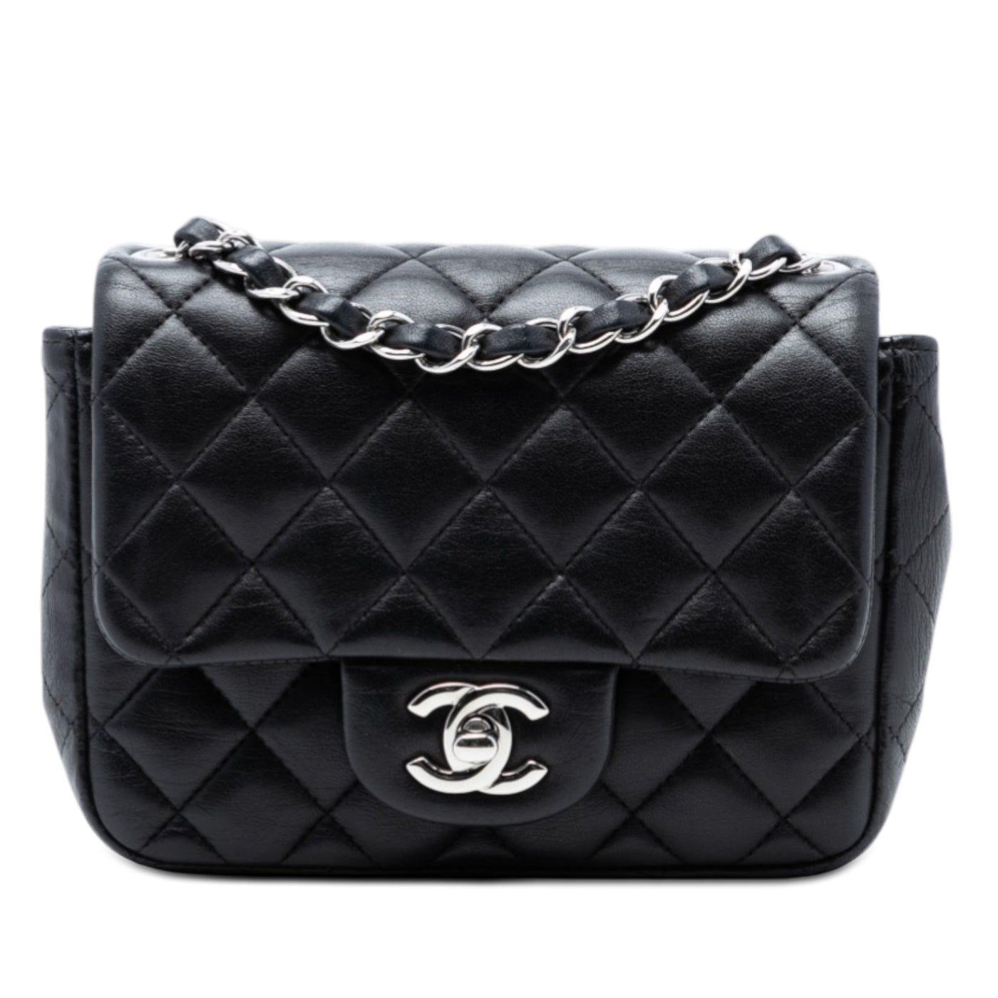 Mini Square Classic Lambskin Single Flap - Image 1