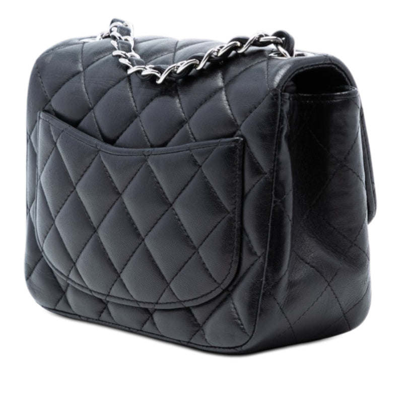 Mini Square Classic Lambskin Single Flap - Image 2