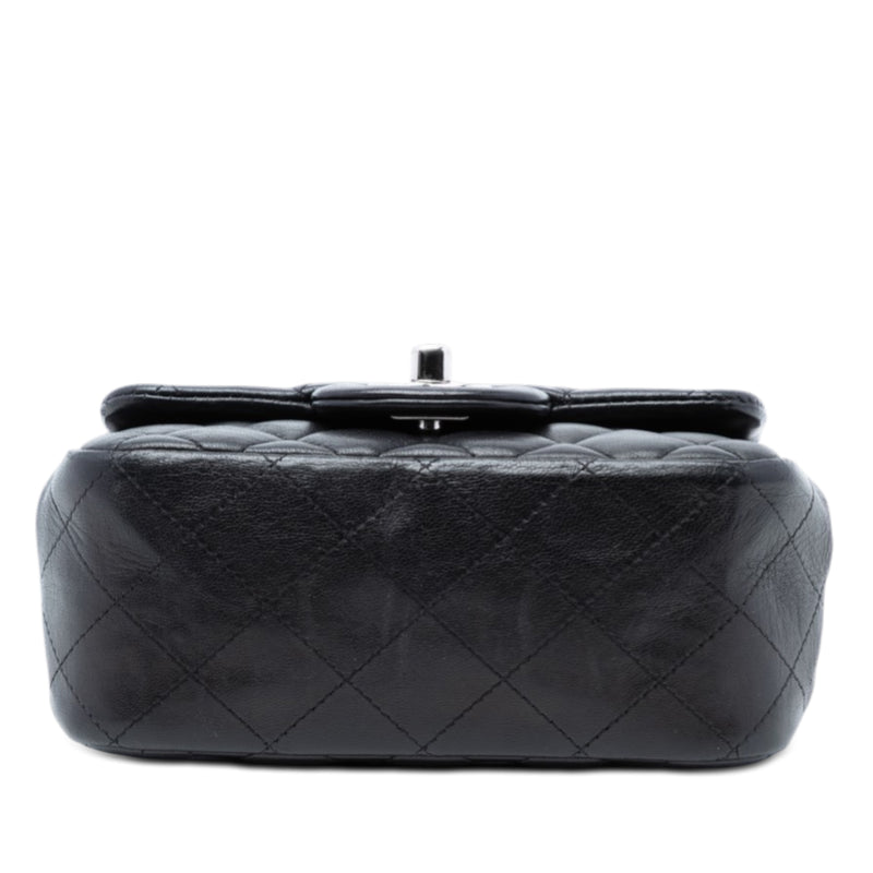 Mini Square Classic Lambskin Single Flap - Image 3